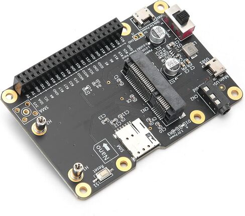 ASHATA 3G/4G LTE Base Hat for 4/3/2/B+ Module, PCLaptopComputer Board to USB, Built in Nano SIM Card Socket,Clipin Mini PCIE Socket in Saudi Arabia