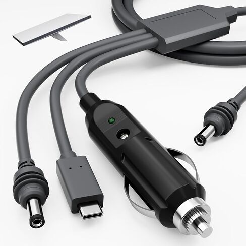 RVMARINEPAT Starlink Mini 3 in 1 Cable Power Cable 10FT/3M, 3-in-1 USB-C to DC Starlink Power Cord, Cigarette Charging Adapter Starlink Mini Accessories in Saudi Arabia