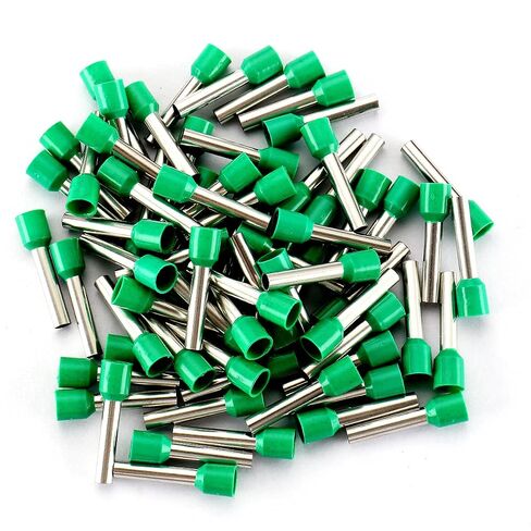 BAOMAIN 100Pcs 10 AWG Insulated Wire Ferrules Green Crimp Terminal E6018 in Saudi Arabia