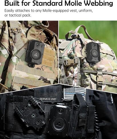WEIGUZC Molle Camera Mount Compatible with Axon Taser Body Camera 2/3/4 - Lightweight Aluminum Molle Holder for Tactical Vest & Uniform in Saudi Arabia