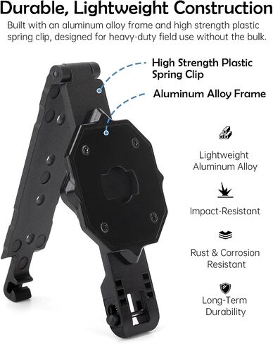WEIGUZC Molle Camera Mount Compatible with Axon Taser Body Camera 2/3/4 - Lightweight Aluminum Molle Holder for Tactical Vest & Uniform in Saudi Arabia