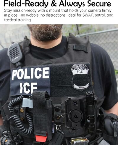 WEIGUZC Molle Camera Mount Compatible with Axon Taser Body Camera 2/3/4 - Lightweight Aluminum Molle Holder for Tactical Vest & Uniform in Saudi Arabia