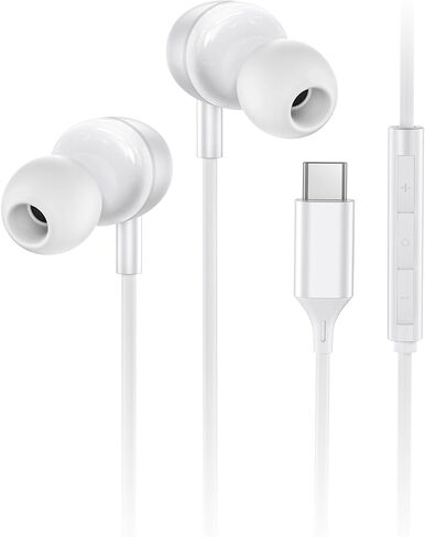 USB C Headphones Wired Earbuds for Samsung iPhone 17/16/15 Pro Max in Saudi Arabia