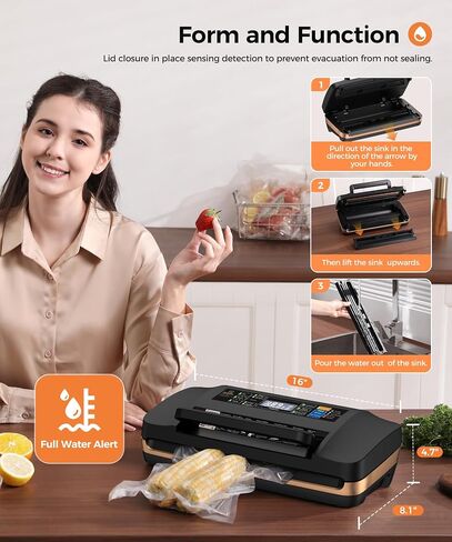 95KPa Powerful Commercial Vacuum Sealer Machine, 2X Strength Double Seal in Saudi Arabia