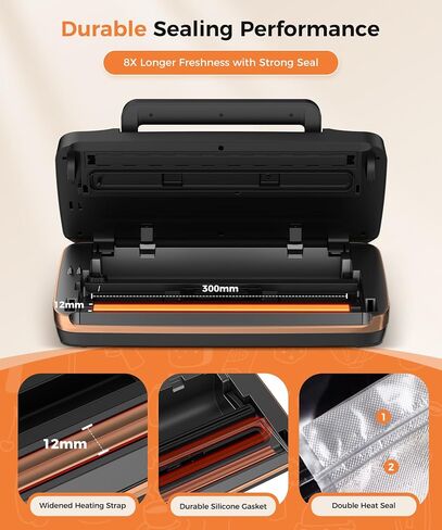 95KPa Powerful Commercial Vacuum Sealer Machine, 2X Strength Double Seal in Saudi Arabia