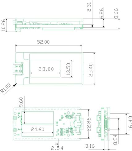 عقدة Heltec T096 Meshtastic، لوحة nRF52840 SX1262 LoRa in Saudi Arabia