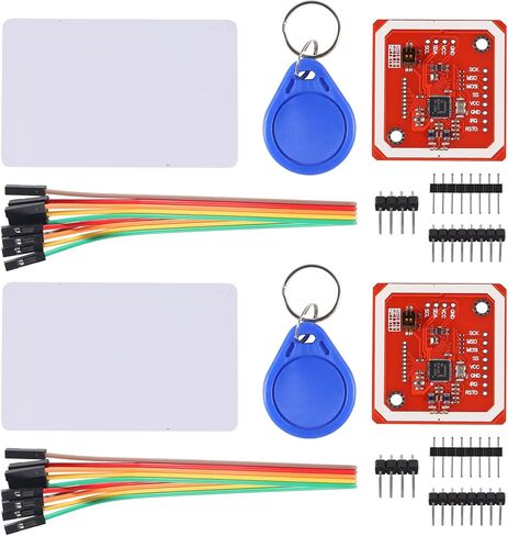 AITRIP 2 PCS PN532 NFC NXP RFID Module V3 Kit Near Field Communication Reader Module Kit I2C SPI HSU with S50 White Card Key Card Compatible with Arduino Raspberry Pi DIY Smart Phone Android Phone in Saudi Arabia