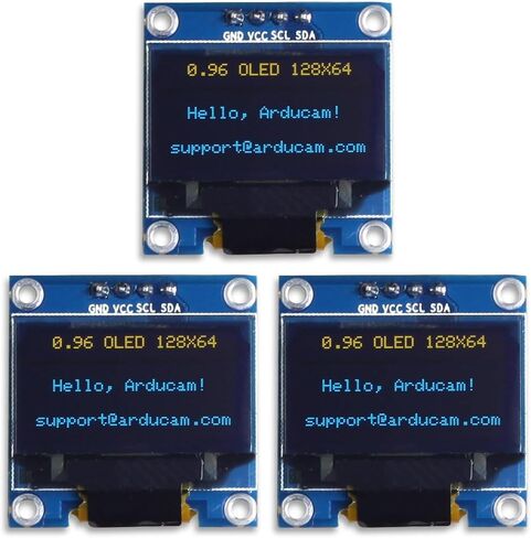 UCTRONICS 0.96 Inch OLED Module 12864 128x64 Yellow Blue SSD1306 Driver I2C Serial Self-Luminous Display Board for Arduino Raspberry Pi Pico in Saudi Arabia