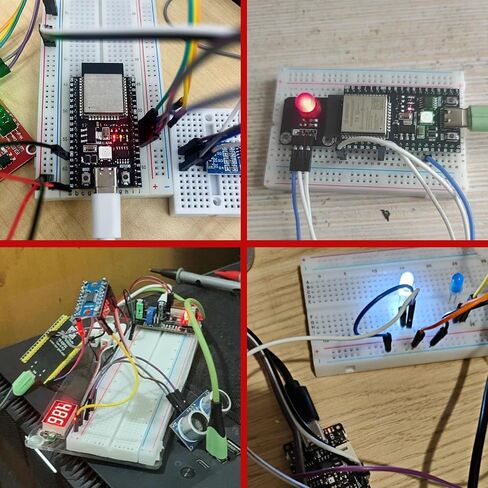 2 Pack ESP32-DevKitC-32E Development Board for IoT Smart Home/Industrial Control, Dual-Core 240MHz Wi-Fi + Bluetooth 5.0 with USB-C, Original ESP32-WROOM-32E Module (Arduino/Python/IDF) (8M) in Saudi Arabia