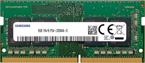 Samsung 8GB DDR4 3200MHz PC4-25600 (PC4-3200AA) CL22 SODIMM 1Rx16 Single Rank 1.2V 260-Pin Laptop, Notebook RAM Memory in Saudi Arabia