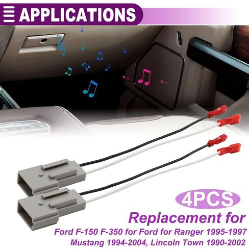 Speaker Harness, Car Speaker Adapter Harness for Ford F-150 F-350 in Saudi Arabia