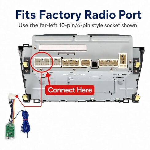 Car Subwoofer Amplifier Converter for Toyota Subaru Scion, Tundra Tacoma Prius Plug-and-Play High to Low RCA Adapter, No Cutting Car Audio Wire Harness in Saudi Arabia
