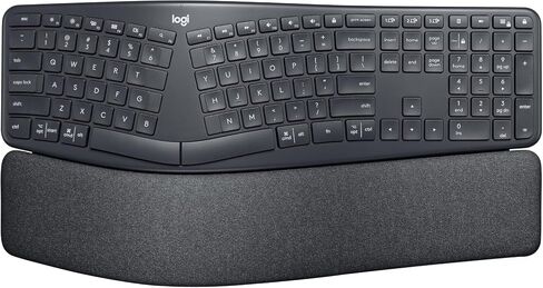 Logitech Ergo K860 Wireless Ergonomic Keyboard with Wrist Rest - Split Keyboard Layout for Windows/Mac, Bluetooth or USB Connectivity (Renewed) in Saudi Arabia