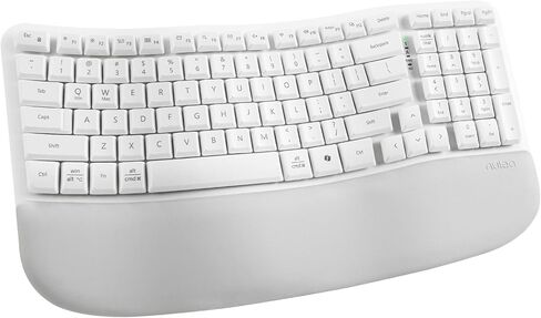 Nulea Wave Keys Ergonomic Keyboard Wireless with Cushioned Palm Rest in Saudi Arabia
