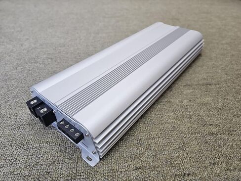 DOWN4SOUND JP23 V1.5 Elite White Silver | Monoblock Amplifier - 2300W RMS, 1-Ohm Stable, Linkable for Car Audio Systems, High-Performance Bass Amplifier for 2000W Subwoofer Setup in Saudi Arabia