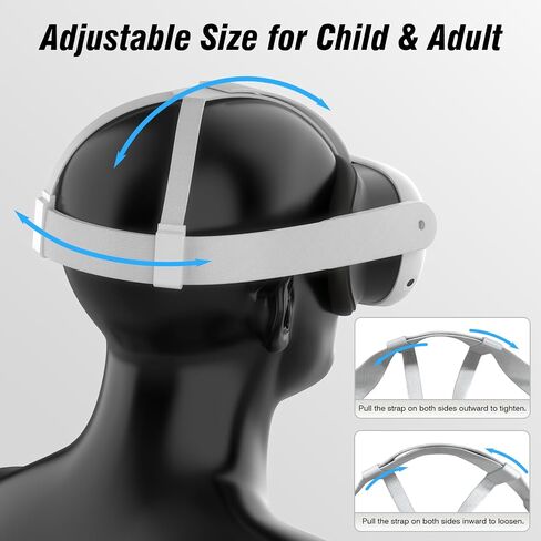 Head Strap for Oculus Quest 3/3S, Meta 3/3S VR Accessory in Saudi Arabia