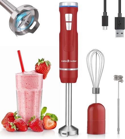Liebe&Lecker Cordless Immersion Blender, 3-in-1 Handheld Stick Blender in Saudi Arabia
