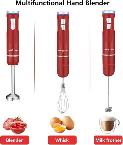 Liebe&Lecker Cordless Immersion Blender, 3-in-1 Handheld Stick Blender in Saudi Arabia