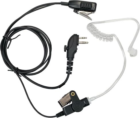 MaximalPower Earpiece Headset Compatible with HYT Hytera BD502 TC-508 PD502 PD562 TC-580 Radio Walkie Talkie PTT Transparent Acoustic Tube (2 Earpiece + 2 Pair Earmold) in Saudi Arabia