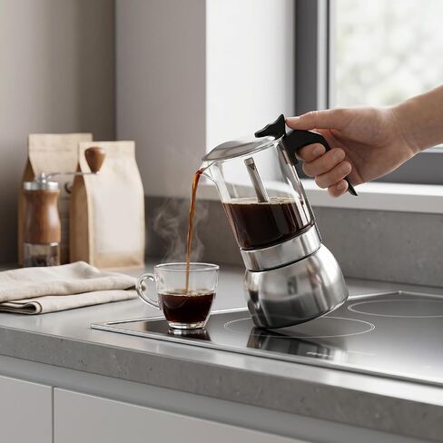 Pssopp 450ml Stovetop Coffee Percolator, High Temperature Tolerant in Saudi Arabia