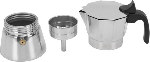 150ML Non Electric Coffee Percolators, Octagonal Stovetop Coffee Maker, Rustproof Manual Italian Coffee Brewer Compatible with Gas Induction Stove for Home Camping Travel in Saudi Arabia