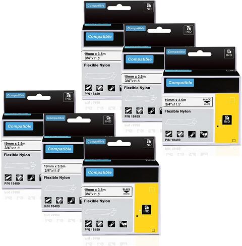 Replacement for Dymo Rhino 18489 Flexible Nylon Label Tape in Saudi Arabia