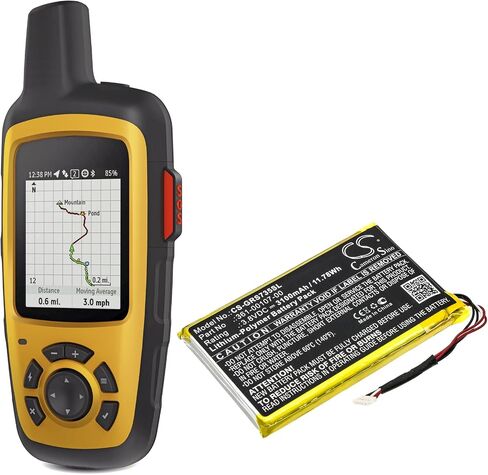 بطارية كاميرون سينو لجهاز G'armin inReach SE/SE+,Explorer+,010-01735-10,GPSMAP 66i,inReach Explorer Plus/Explorer+ 3100 مللي أمبير في الساعة in Saudi Arabia