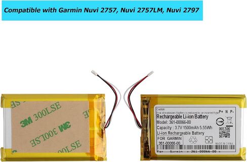 New 361-00066-00 Replacement Battery Compatible with Garmin Nuvi 2757, Nuvi 2757LM, Nuvi 2797, Nuvi 2797LMT, Nuvi 2689LMT, Units with Technical Toolkit in Saudi Arabia