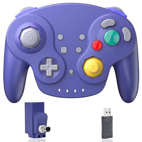2.4 GHz Wireless GameCube Controller for Switch 1 & 2, NGC Console, Indigo in Saudi Arabia