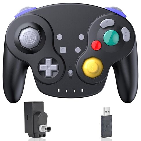 2.4 GHz Wireless GameCube Controller for Switch 1 & 2, NGC Console, Indigo in Kuwait