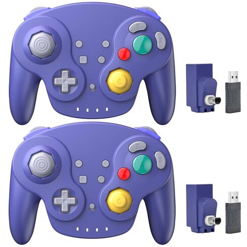 2.4 GHz Wireless GameCube Controller for Switch 1 & 2, NGC Console, Indigo in Kuwait