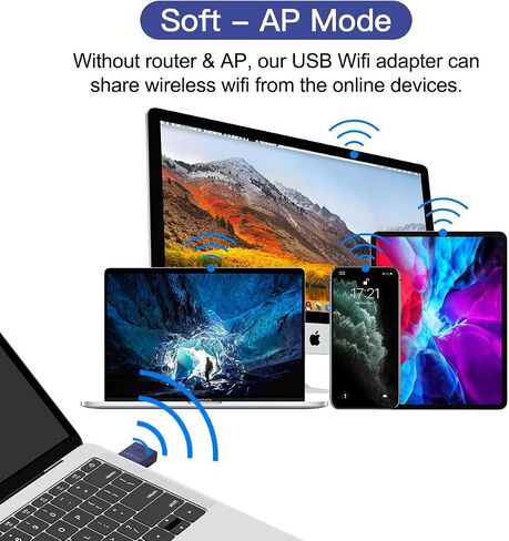 محول EDUP® USB Bluetooth WiFi للكمبيوتر الشخصي، محول Bluetooth 4.0 in Kuwait