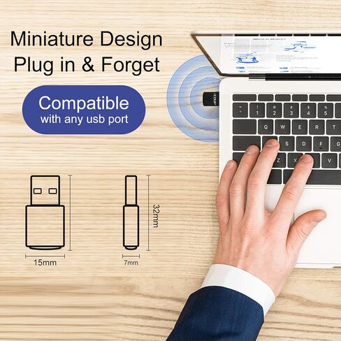 محول EDUP® USB Bluetooth WiFi للكمبيوتر الشخصي، محول Bluetooth 4.0 in Kuwait