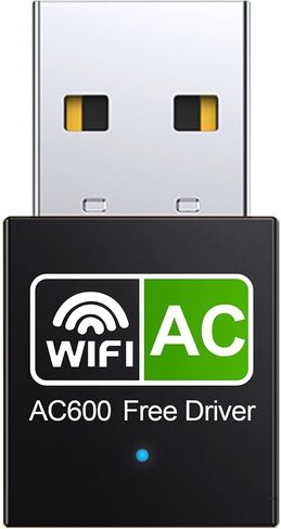 USB WiFi Adapter: 600Mbps Dual Band 2.4G 5.8G Support AP Mode IEEE 802.11g Wireless Network Adapter for Laptop Desktop PC,USB WiFi Adapter Wireless Network Adapter (No Linux Support) in Saudi Arabia