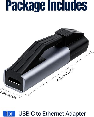 Mcbazel 1Gbps USB-C RJ45 Adapter, No Ethernet Cable Needed, Plug and Play in Saudi Arabia