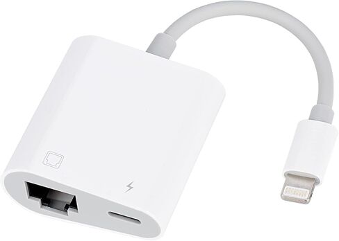 محول إيثرنت RJ45 للهاتف [متوافق مع معتمد من Apple MFi]، 10/100 ميجابت في الثانية، يدعم iOS 15، محول إيثرنت مع منفذ شحن in Kuwait