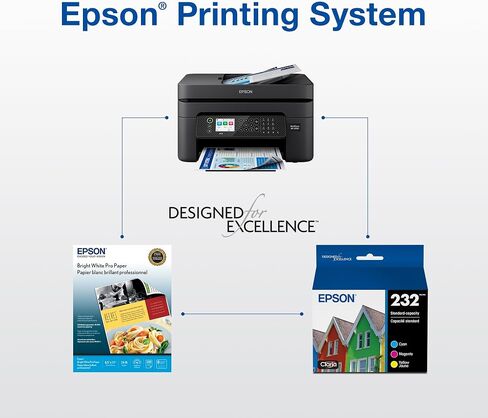 Epson 232 Claria Ink Standard Capacity Color Combo Pack (T232520-S) Works with Workforce WF-2930, 2950 and Expression XP-4200, 4205 in Saudi Arabia