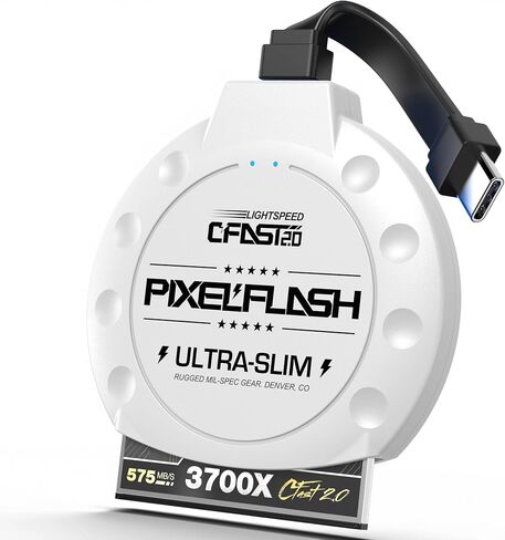 قارئ بطاقات PixelFlash CF (أسود) - محول بطاقة ذاكرة فلاش مدمج مع USB 3.0، نقل ملفات بسرعة 5 جيجابايت/ثانية، دبابيس غير قابلة للانحناء، يدعم UDMA-7، مضاد للانزلاق ومضاد للخدش، متوافق مع معظم العلامات التجارية ونظام التشغيل in Saudi Arabia