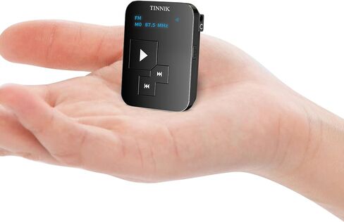 AM FM SW Mini Radio: Weight 27 Grams, Watch Size, Rechargeable USB, Personal Pocket Radio, OLED Screen, Clip, Button Lock, Digital Tuning, Timer, Stereo Headphones - FA298 in Saudi Arabia