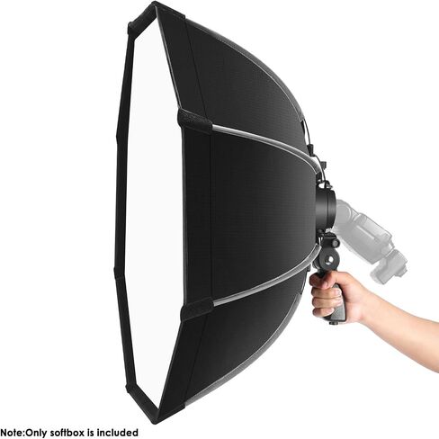 NEEWER 26"/65cm Octagonal Softbox Quick Release, with S-Type Bracket Mount, Carrying Bag Compatible with NEEWER TT560 NW880 NW600 NW620 NW700 NW-670 750II and Q3 AD200Pro Flash Strobes, SF-RP26 in Saudi Arabia