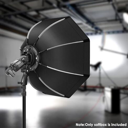 NEEWER 26"/65cm Octagonal Softbox Quick Release, with S-Type Bracket Mount, Carrying Bag Compatible with NEEWER TT560 NW880 NW600 NW620 NW700 NW-670 750II and Q3 AD200Pro Flash Strobes, SF-RP26 in Saudi Arabia