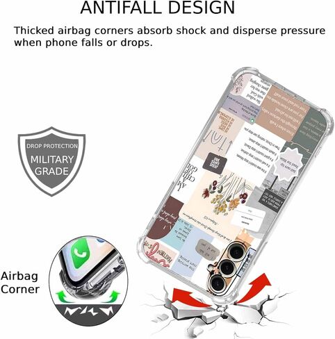 Case for Samsung Galaxy A15 with Christian Design,Christ Jesus Quotes Verse Collage Pattern,Trendy Soft TPU Bumper Phone Cover(A15,Bible) in Saudi Arabia