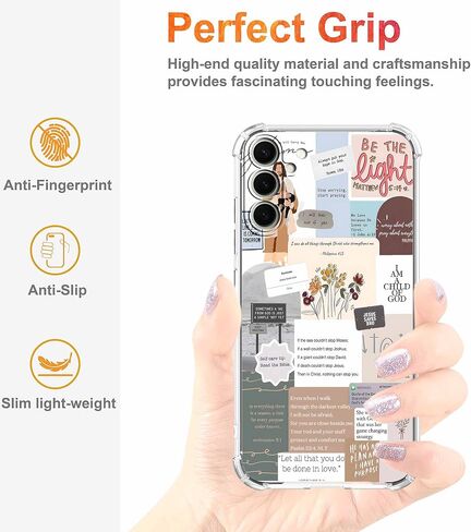 Case for Samsung Galaxy A15 with Christian Design,Christ Jesus Quotes Verse Collage Pattern,Trendy Soft TPU Bumper Phone Cover(A15,Bible) in Saudi Arabia