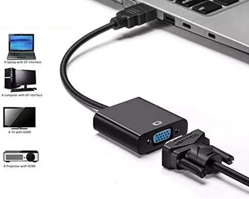 1080P HDMI Male to VGA Female Video Cable Cord Converter Adapter for PC Monitor in Saudi Arabia