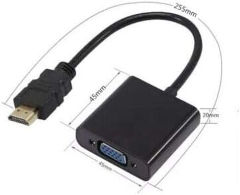 1080P HDMI Male to VGA Female Video Cable Cord Converter Adapter for PC Monitor in Saudi Arabia