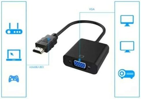 1080P HDMI Male to VGA Female Video Cable Cord Converter Adapter for PC Monitor in Saudi Arabia
