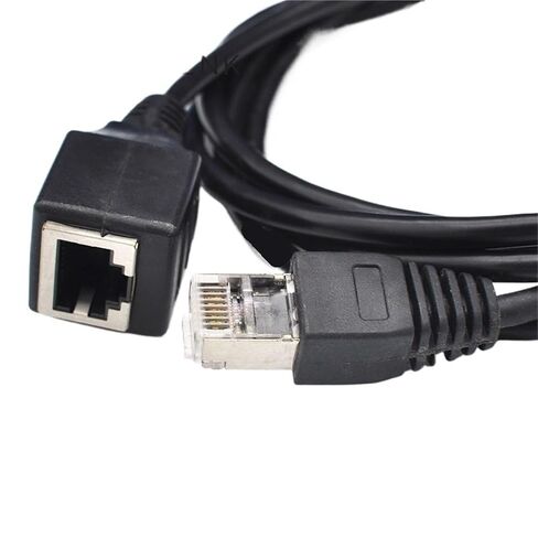 Hundred megabit RJ45 Extension Cable Network Port Male to Female passthrough Computer ca in Saudi Arabia