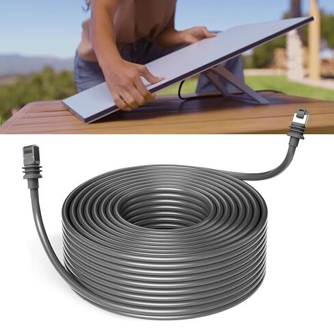 كابل كابل بديل Gen3 1200Mbps IP68 التوصيل والتشغيل مع النحاس النقي PVC الرمادي للقمر الصناعي المستطيل Gen3 V3 (49FT(15M)) in Saudi Arabia