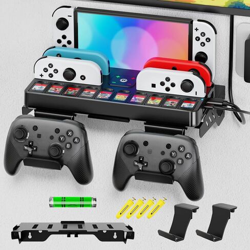 Switch Dock Wall Mount with Joy-Con Charger and Pro Controller Holder in Saudi Arabia