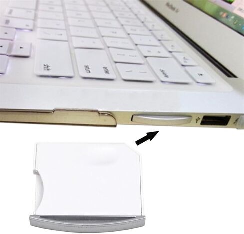 محول صغير لمجموعة بطاقات Micro SD TF إلى SD لتخزين إضافي لأجهزة MacBook Air/Pro/Retina White in Saudi Arabia